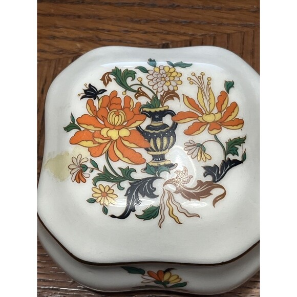 Vintage 1960s Limones Peint A La Main Trinket Box With Lid - Picture 2 of 12